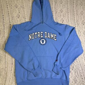 Champion Notre Dame Blue hoodie College NCAA Men's Size Medium Sports